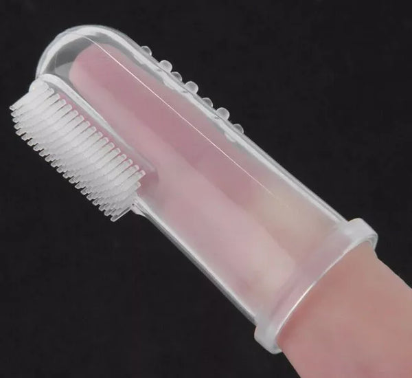 Soft Finger Toothbrush Pet Dog Cat Dental Cleaning Teeth Care Hygiene Brush
