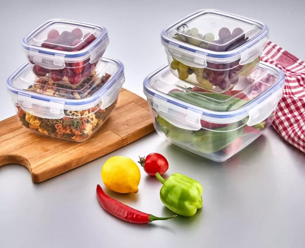Plastic Storage Box Boxes Lid Handles Food Container Home Kitchen Office Box UK
