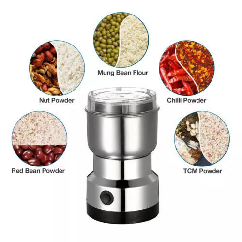 Electric Coffee Grinder Grinding Milling Nut Bean Spice Matte Blade Blender 220V