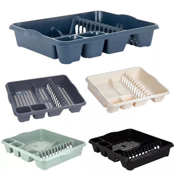 Kitchen Sink Dish Drainer Cutlery Plate Cup Drainer Holder Dish Rack Multi Color