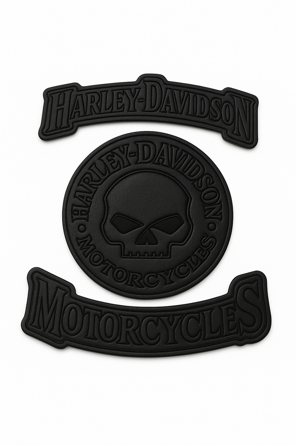 Harley Davidson Embroidered Patches – Iron On & Sew On Badges for Jackets, Vests, Backpacks | Biker Club Style