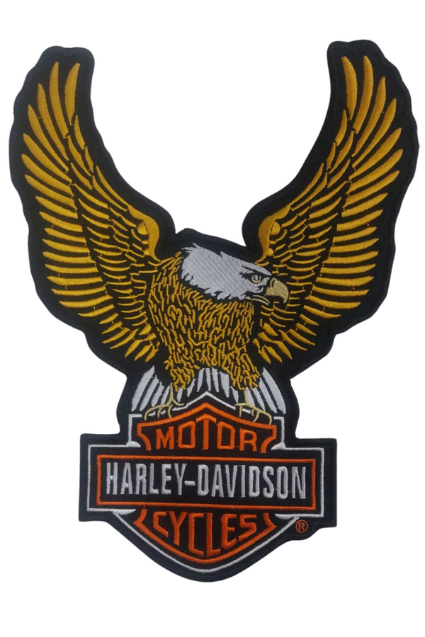 Harley Davidson Embroidered Patches – Iron On & Sew On Badges for Jackets, Vests, Backpacks | Biker Club Style
